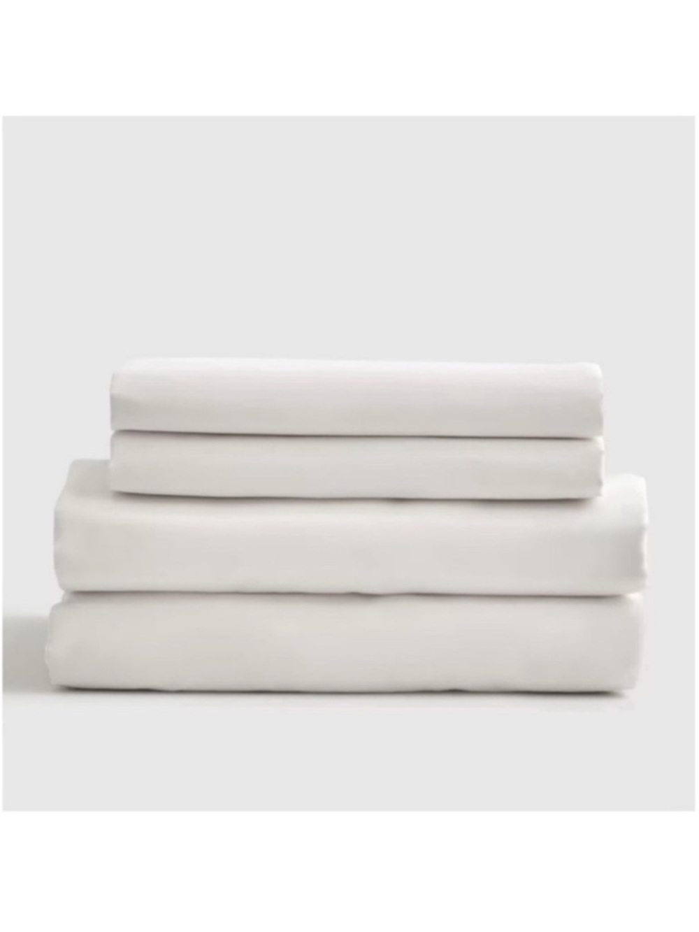 QUINCE Luxury Organic Sateen Sheet Set King White 7204
